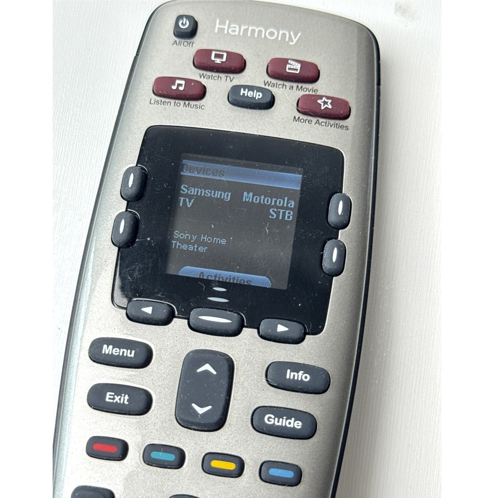 Logitech‎ Harmony 650 Universal Remote Control Silver Color Screen